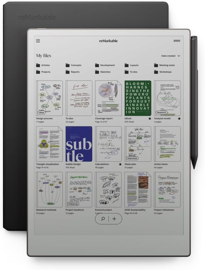 Remarkable Paper Pro 11,8 Incluye Pen Plus Y Funda Cuero Negro