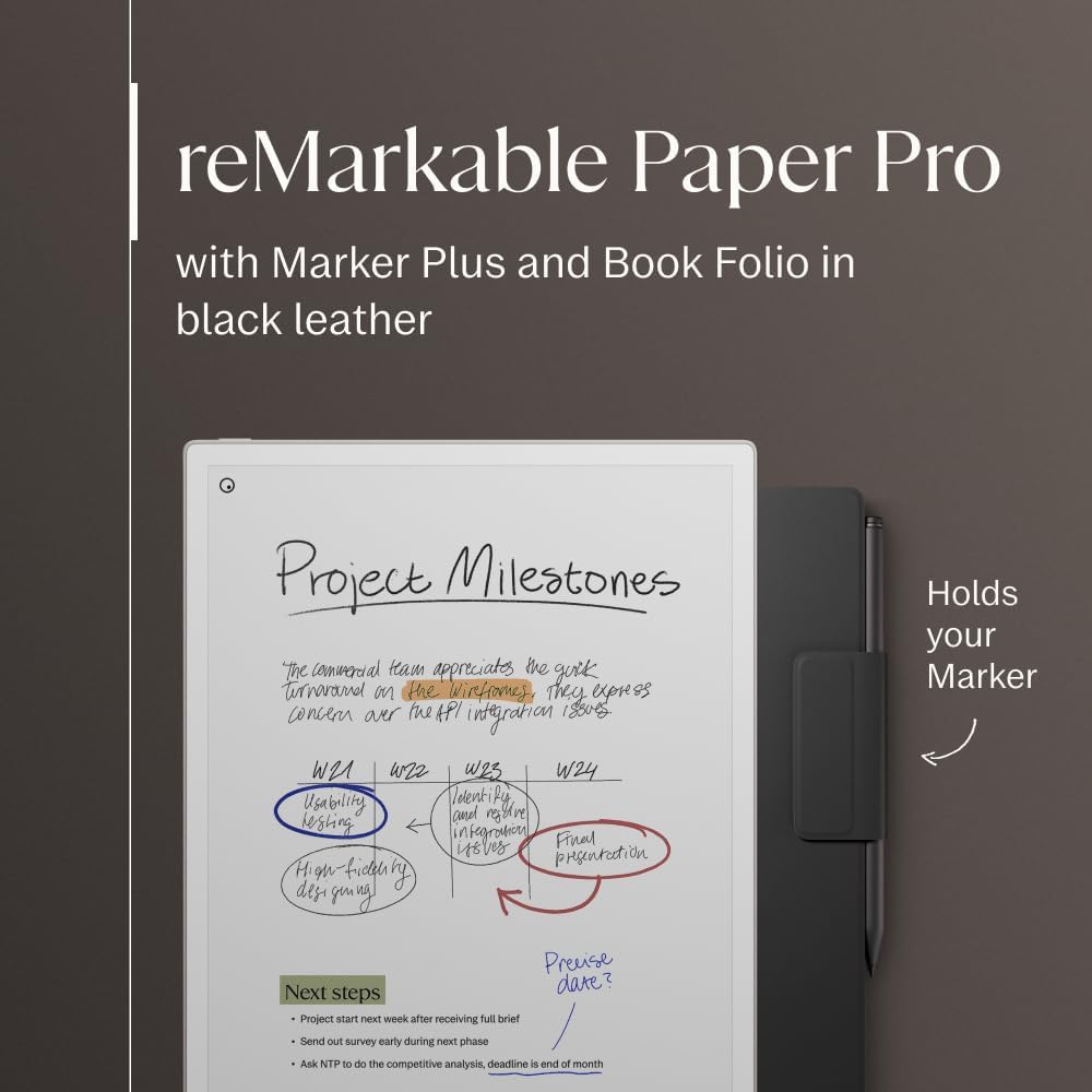 Remarkable Paper Pro 11,8 Incluye Pen Plus Y Funda Cuero Negro