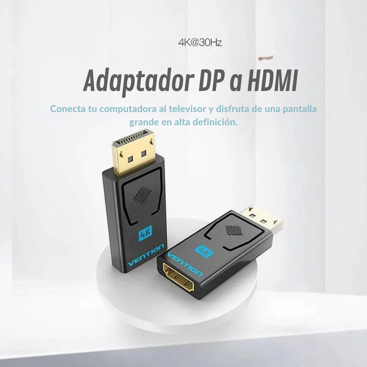 Adaptador Vention Displayport Macho A Hdmi Hembra 4k 30hz