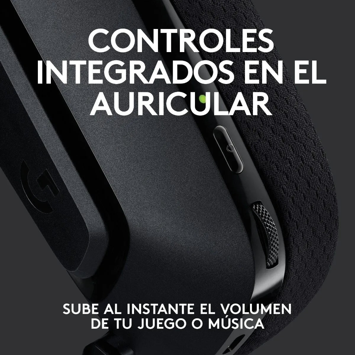 Audífonos Gamer Inalámbrico Logitech G535 Lightspeed, Over-Ear, Receptor USB Wireless, USB-C, Negro