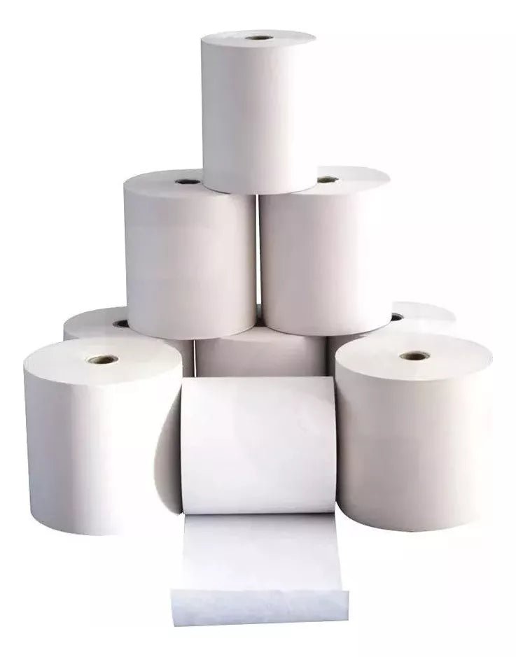 30 Rollos Papel Térmico 80mmx80mm Color Blanco Papeltec - Laru