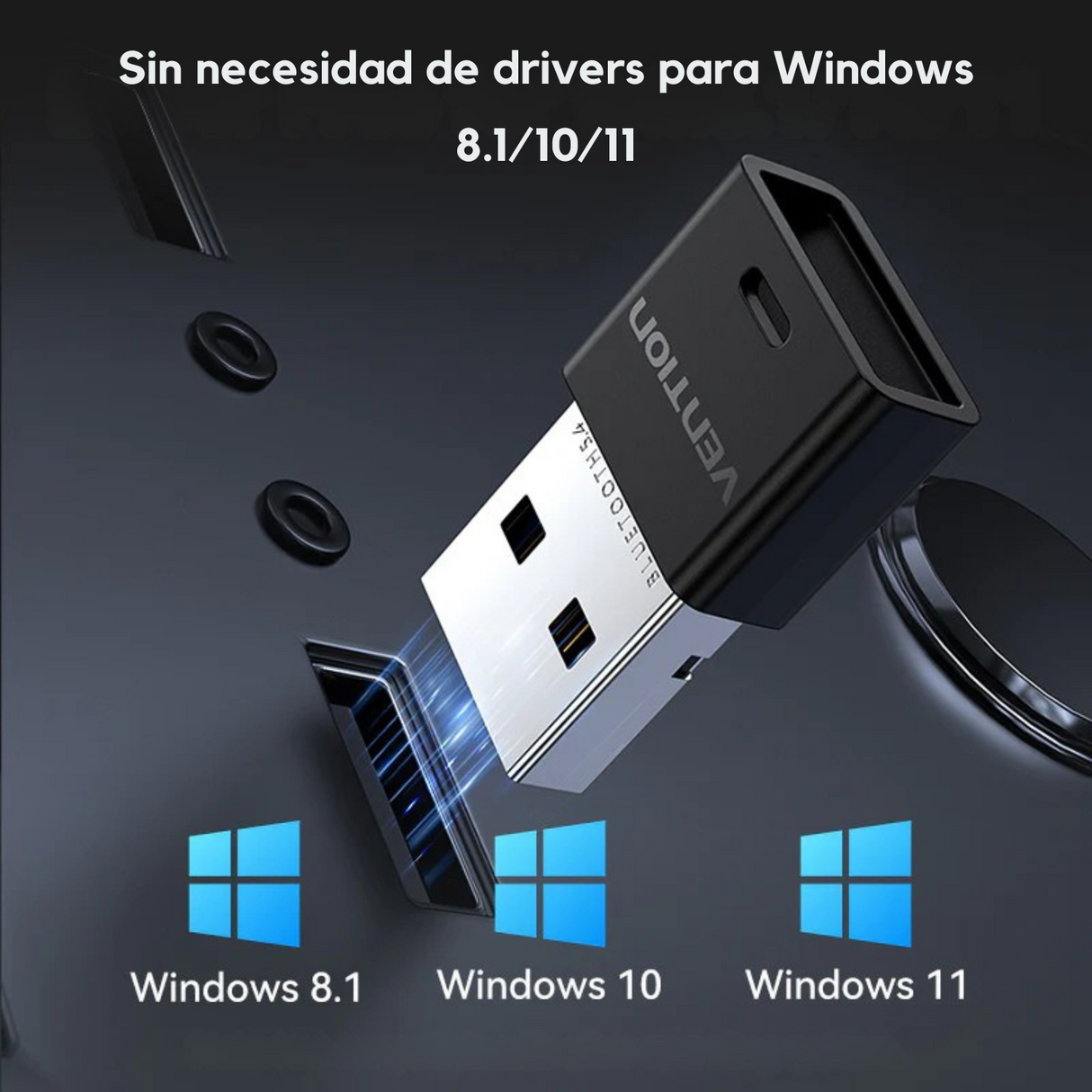 Adaptador Receptor Bluetooth 5.4 Vention Usb Notebook Bt
