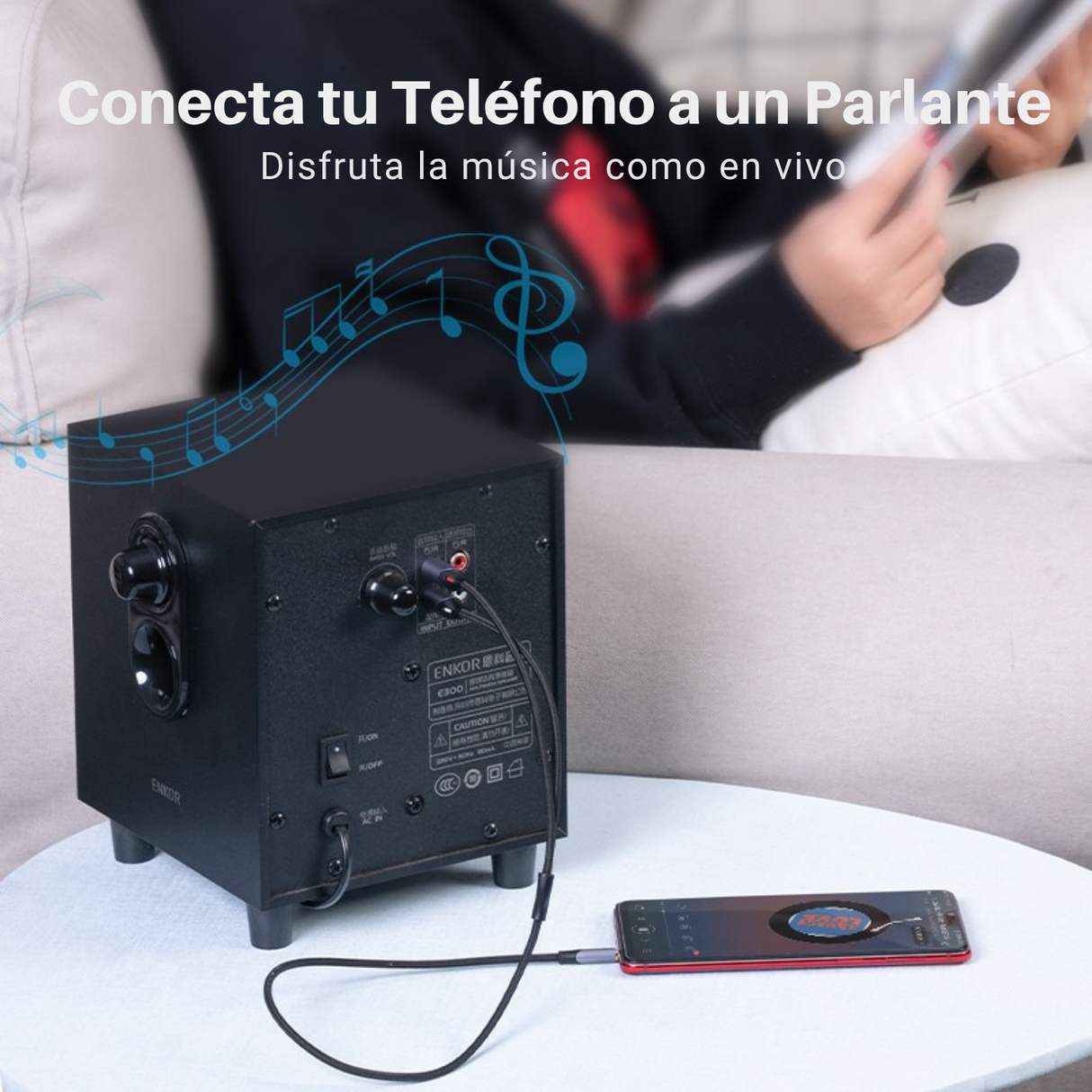 CABLE AUDIO 3.5MM A RCA VENTION PREMIUM 2X1 AUXILIAR