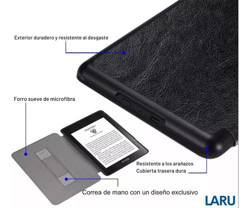 Funda Premium Microfibra Kindle 2022 11va Gen 6.0 + Lamina