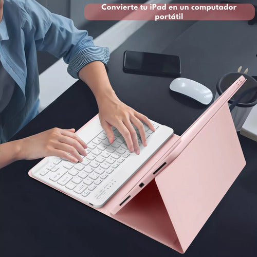 Carcasa iPad 5/6 Gen 9.7 Con Teclado + Lamina Paperlike – foto 3
