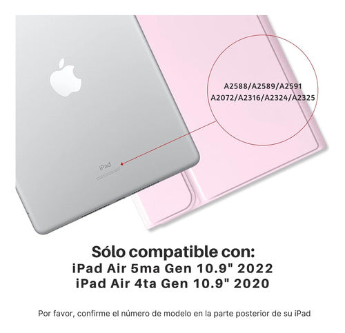 Carcasa iPad Air 4/5 Gen 10.9 Con Teclado + Lamina Paperlike – foto 2