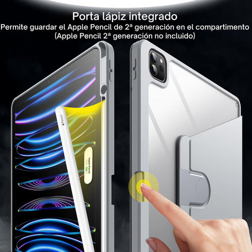 Funda Rotativa Para iPad Todos Modelos + Lamina Paperlike – foto 8