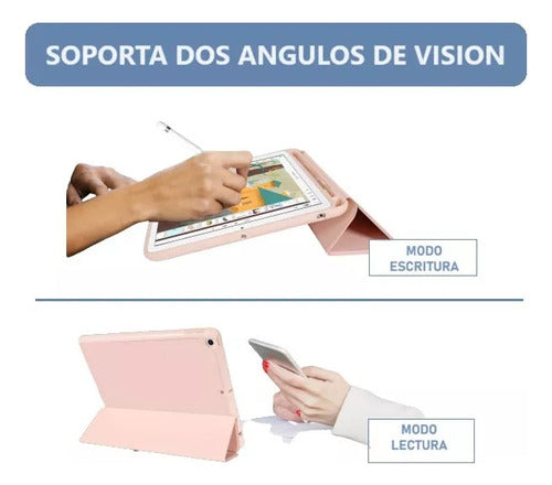 Funda Para iPad 9 10.2 C/espacio Pencil + Lamina Paperlike – foto 6