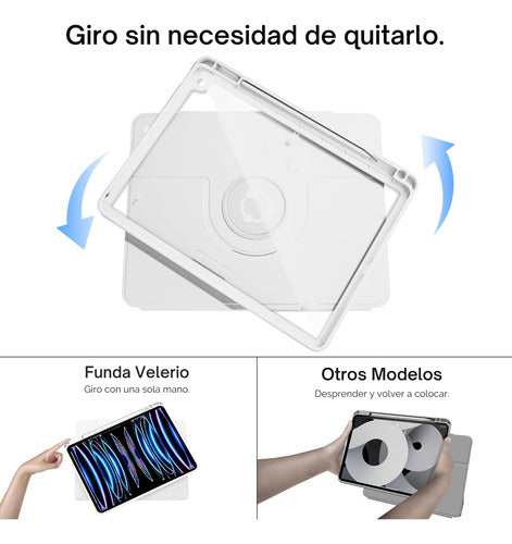 Funda Rotativa Para iPad Todos Modelos + Lamina Paperlike – foto 5