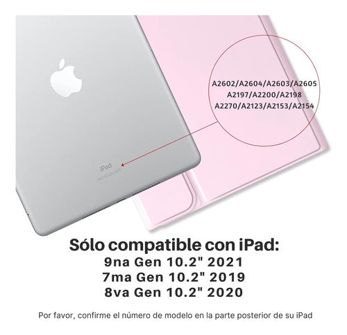 Carcasa iPad 7/8/9 Gen 10.2 Con Teclado + Lamina Paperlike – foto 1