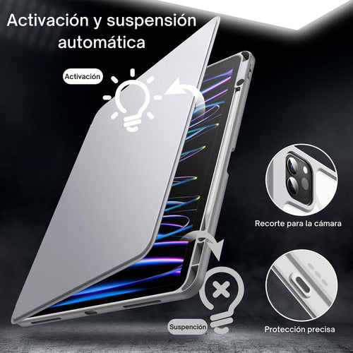 Funda Rotativa Para iPad Todos Modelos + Lamina Paperlike – foto 9