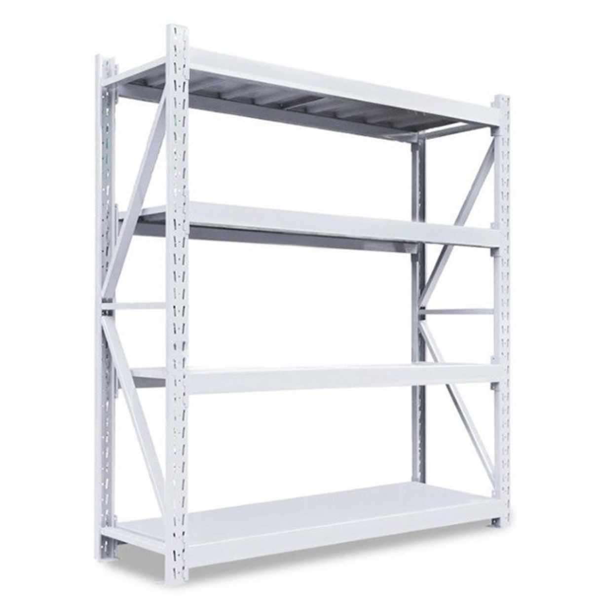 Estante metálico industrial 200×50×150 cm (800 kg) – Rack heavy duty Laru Racks Helsinki Blanco