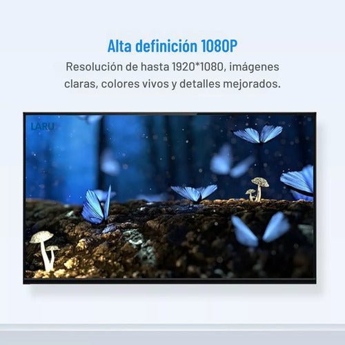 Adaptador Conversor Dvi 24+1 Macho A Hdmi Hembra Vention Oro - Laru