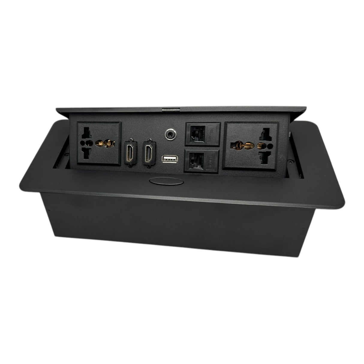 CAJA DE CONEXION MULTIMEDIA EMPOTRABLE HDMI 2.0, RJ45 DIETEC - Laru