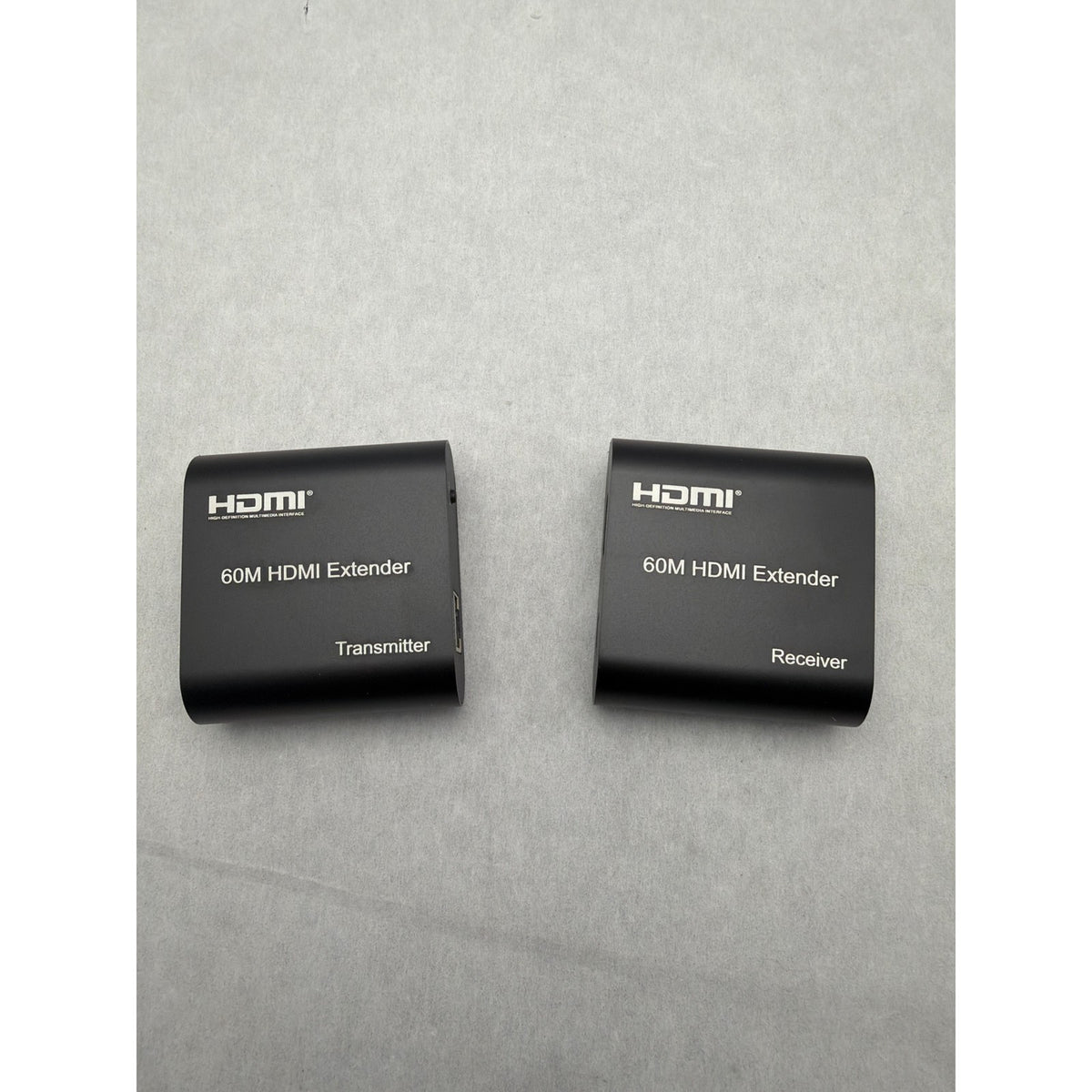 Extensor HDMI 60m par transmisor y receptor vista superior
