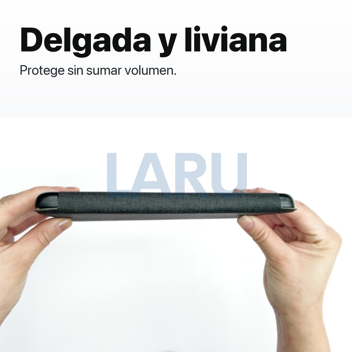 Funda premium microfibra negra para Kindle Paperwhite 2024 de 7 pulgadas con mica