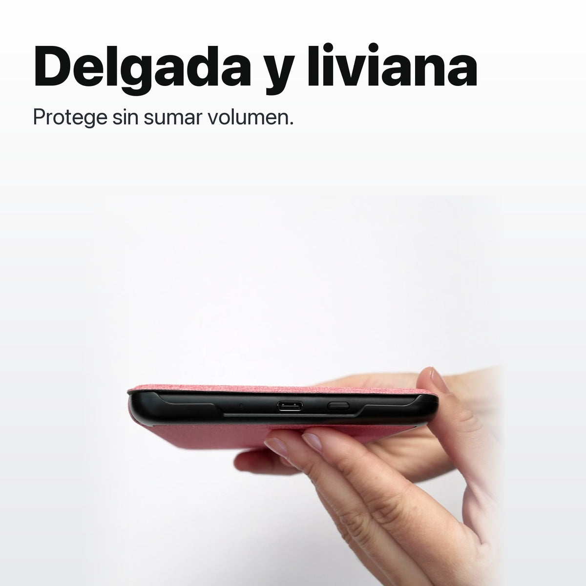 Kindle 16 GB 2024 de 6 pulgadas con funda premium rosa y mica