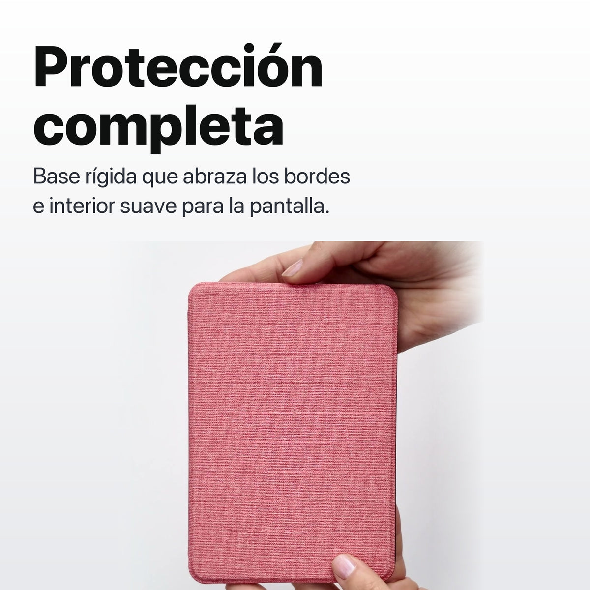 Kindle 2026 color Morado Ube con funda microfibra rosa - protección completa de la funda