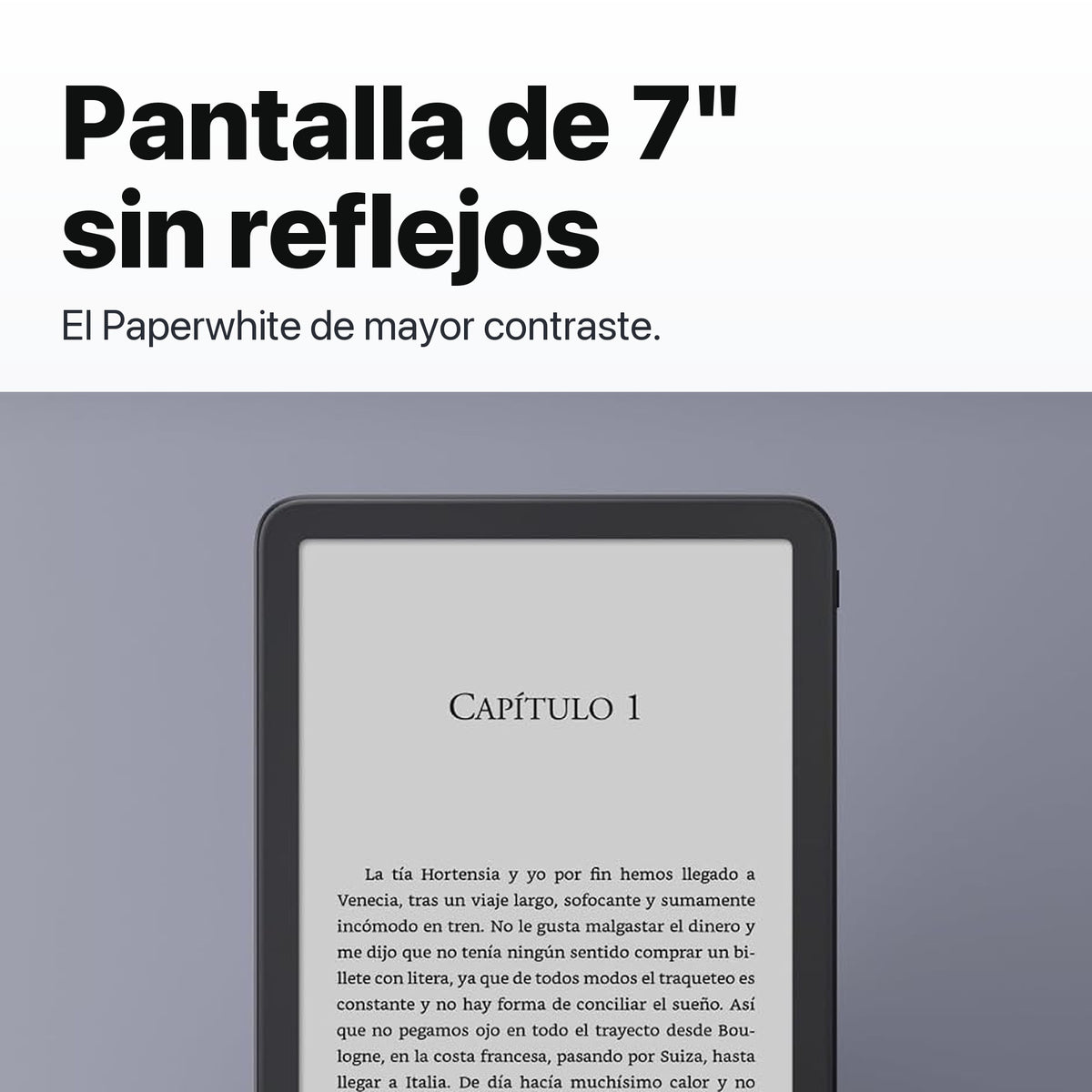 Kindle Paperwhite 2026 color Grafito - pantalla sin reflejos