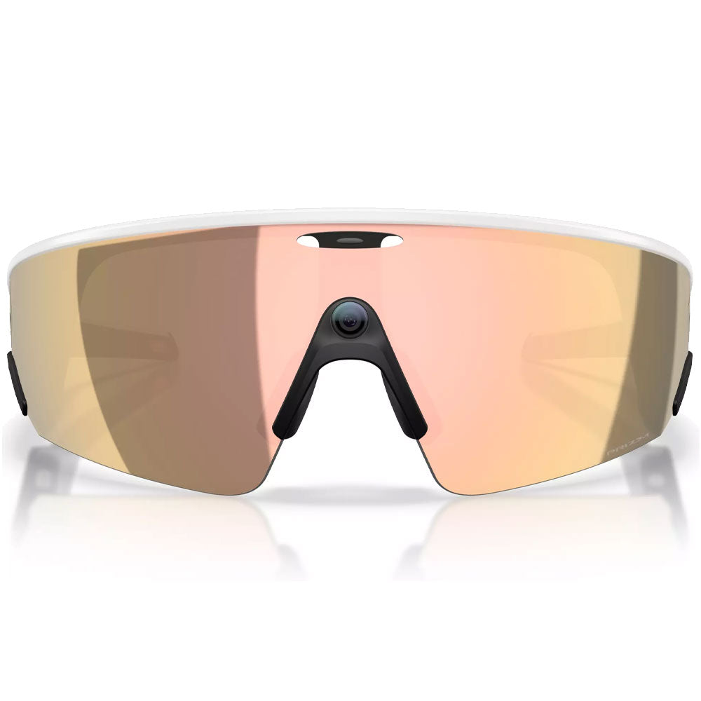 Oakley Meta Vanguard OW8001 White vista lateral cámara centrada FOV 122 grados grabar video Ultra HD 3K