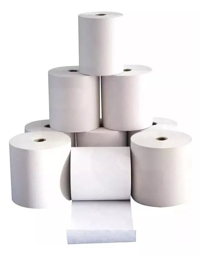 10 Rollos Papel Térmico 80mmx80mm Color Blanco Papeltec - Laru
