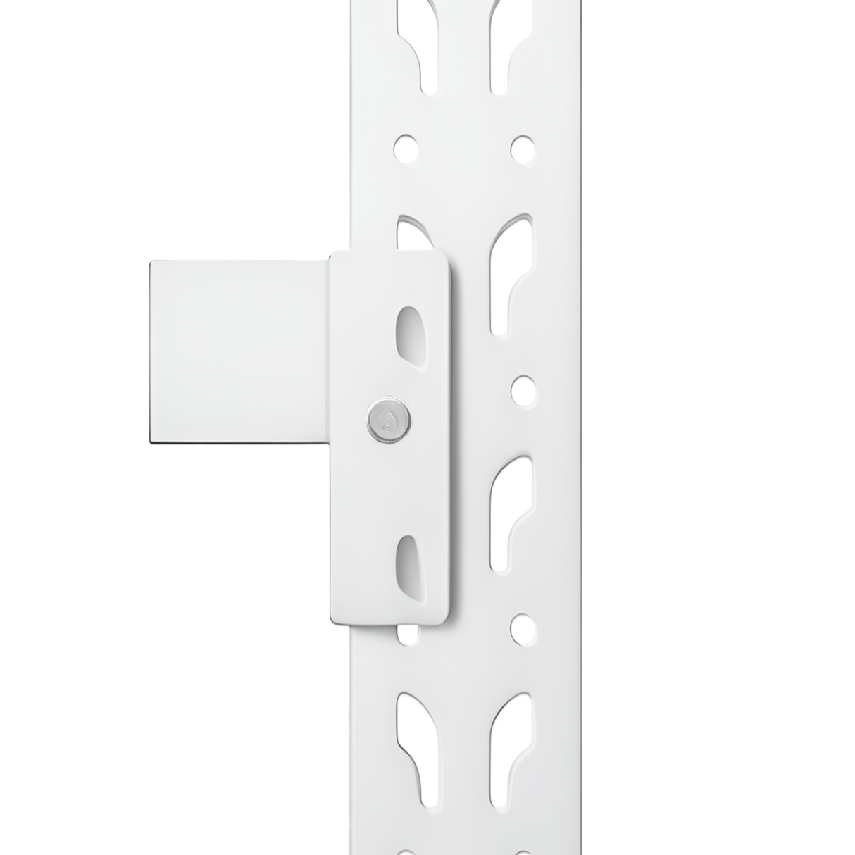 Estante metálico industrial Laru Racks blanco heavy duty, cuatro niveles de acero