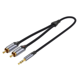 CABLE AUDIO 3.5MM A RCA VENTION PREMIUM 2X1 AUXILIAR