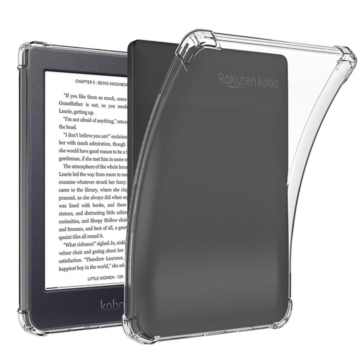 Kobo Clara Bw Hd 6.0 Negro + Funda Transparente Premium Y 2 Micas