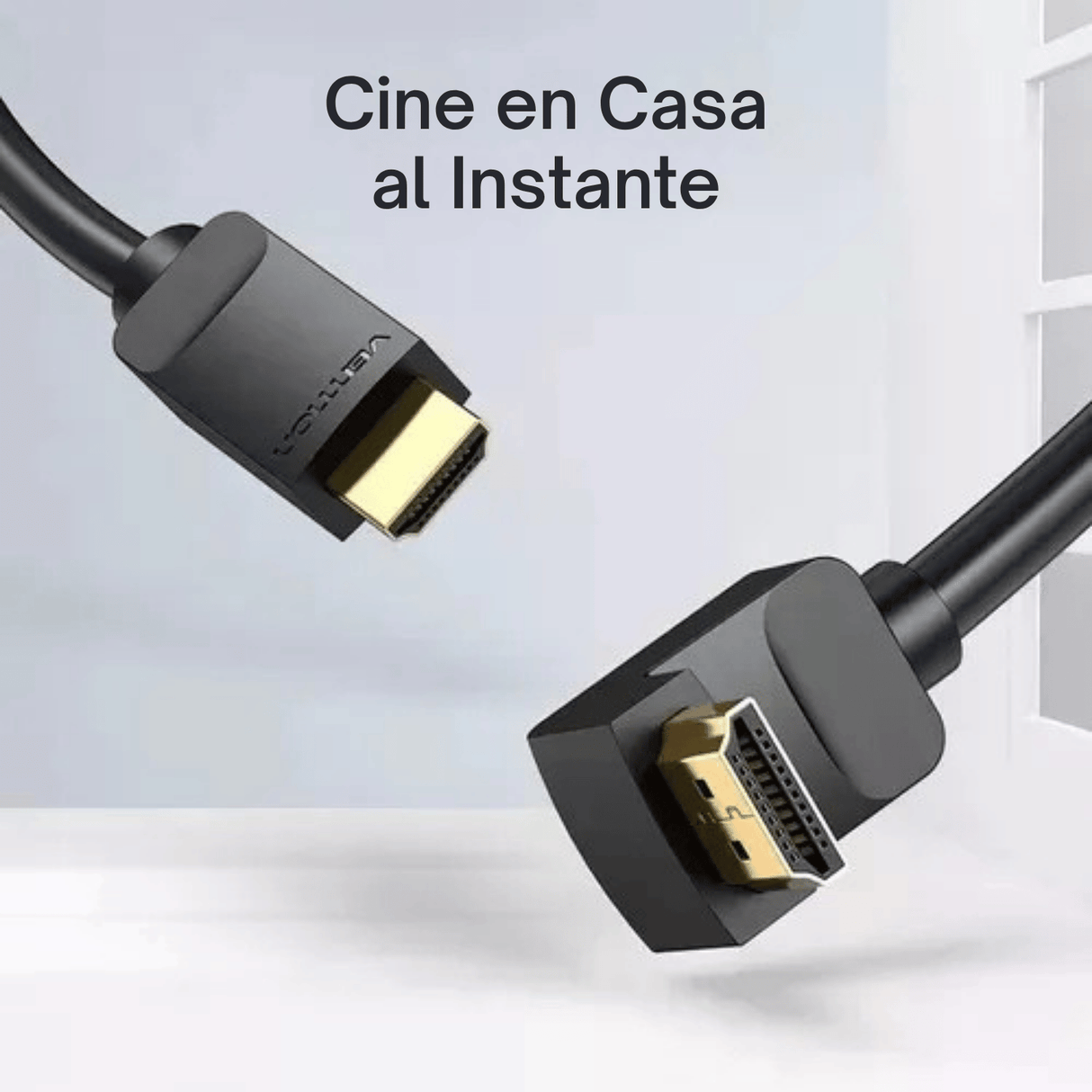 Cable Hdmi 1.5 m Codo 270 Grados 4k Hdr 60hz 3d Arc Vention