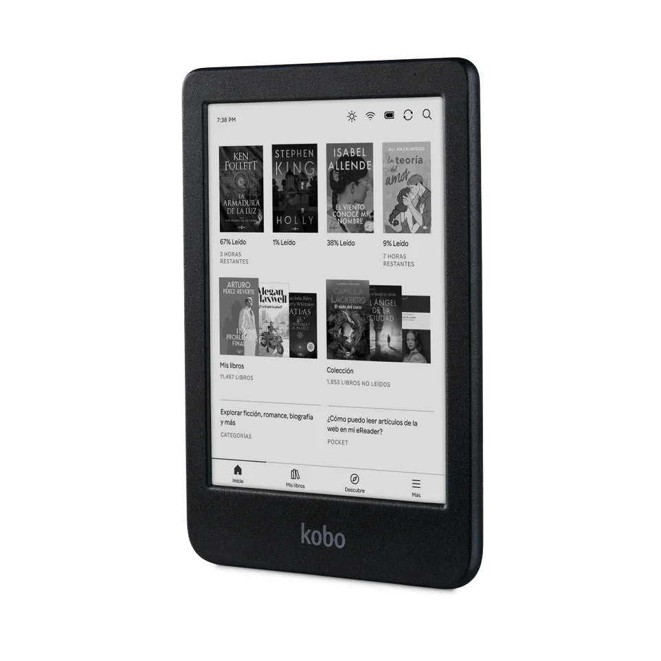 Kobo Clara Bw Hd 6.0 Negro + Funda Transparente Premium Y 2 Micas