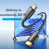 Cable Hdmi Trenzado Vention 1m Macho A Macho 4k Full Hd 1080p Video