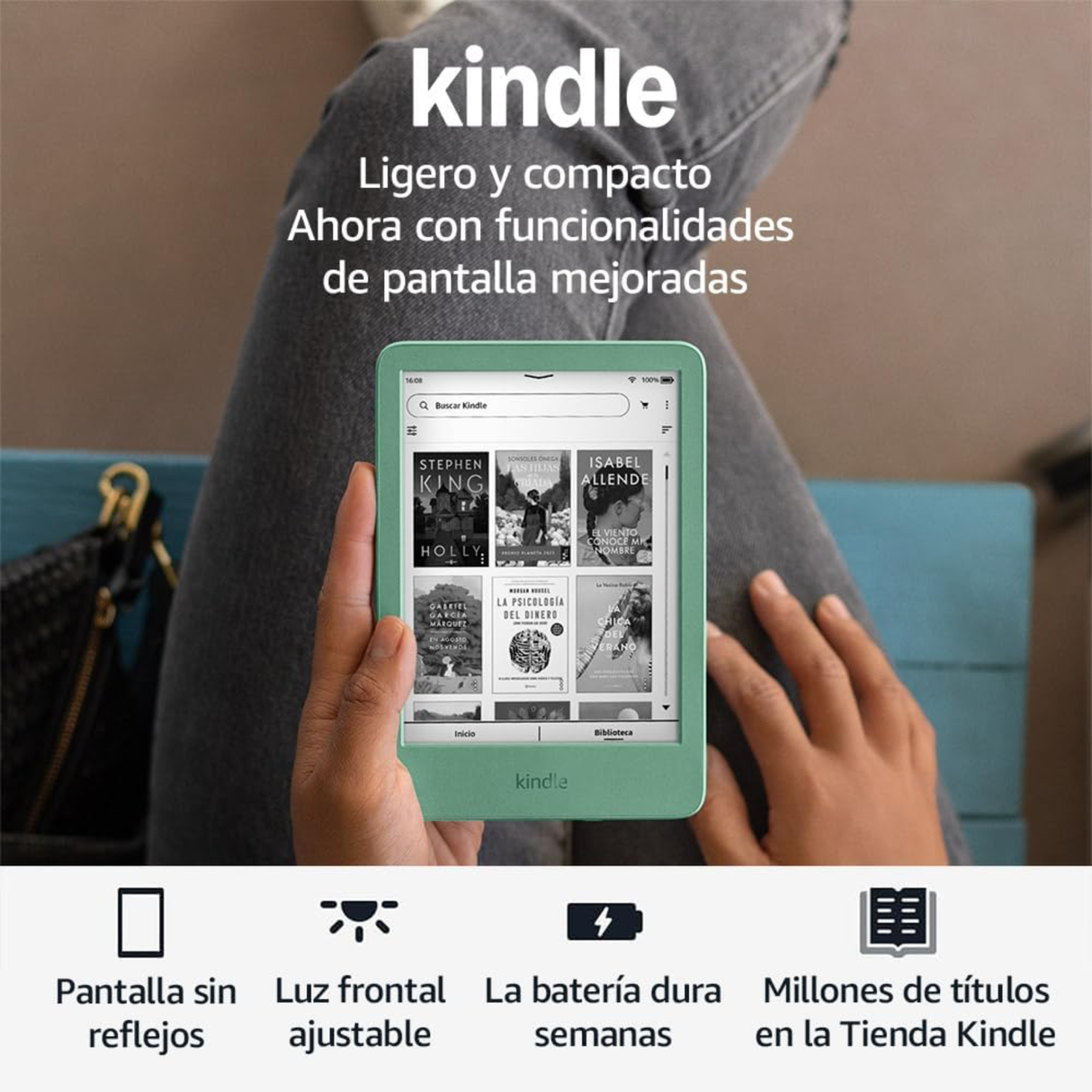 Nuevo Kindle Matcha 2024 16gb 11va Gen 6.0 PuLG + Funda + Mica + Cargador – foto 2