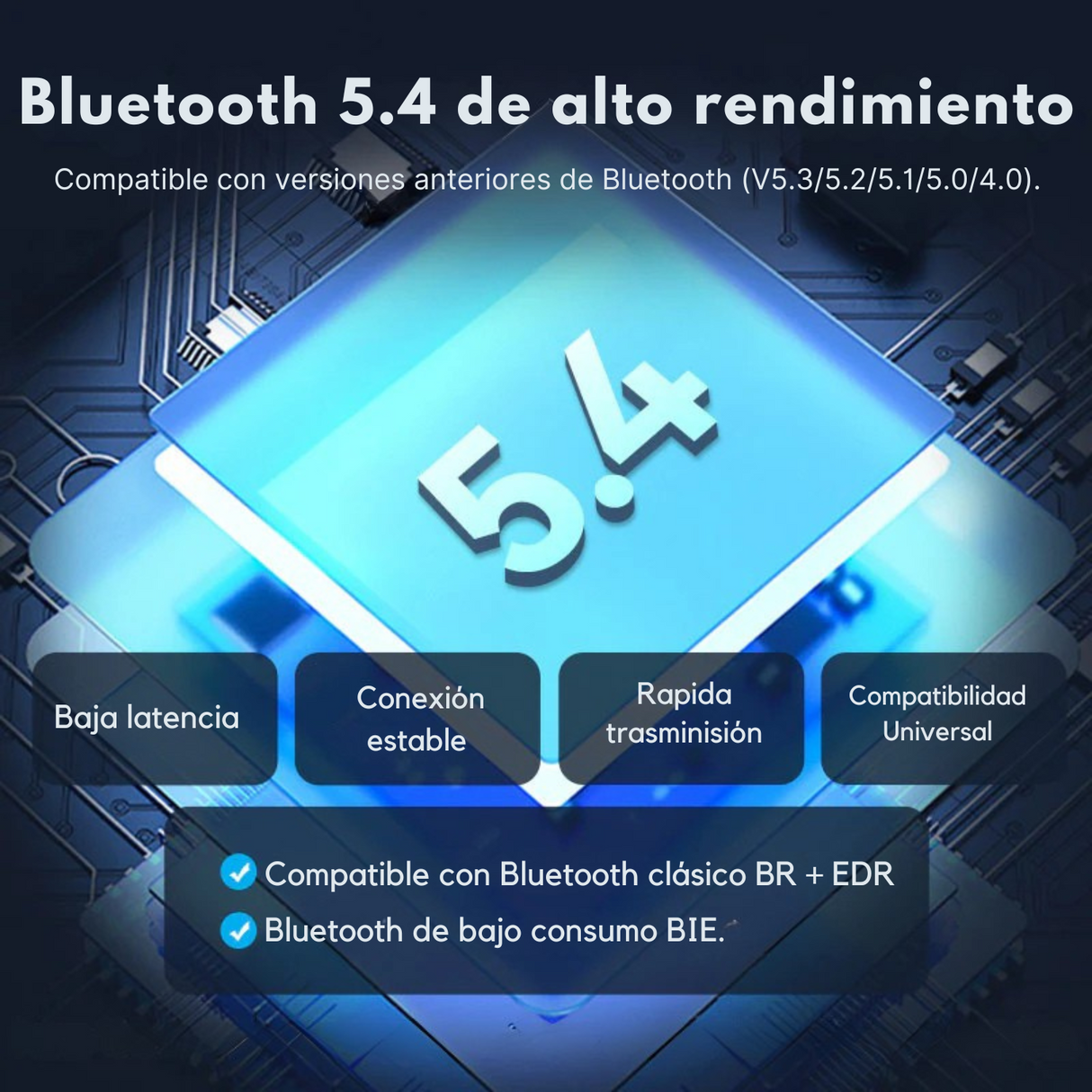 Adaptador Receptor Bluetooth 5.4 Vention Usb Notebook Bt