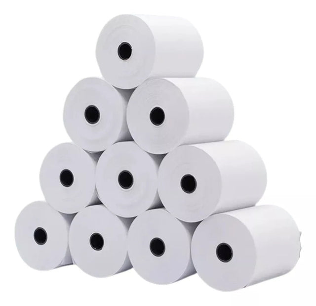 5 Rollos Papel Térmico 80mmx80mm Color Blanco Papeltec - Laru