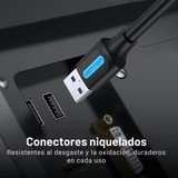Cable USB 3.0 Macho a Macho Vention 3M 5Gbps Alta Velocidad