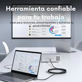 Cable Hdmi Trenzado Vention 1m Macho A Macho 4k Full Hd 1080p Video