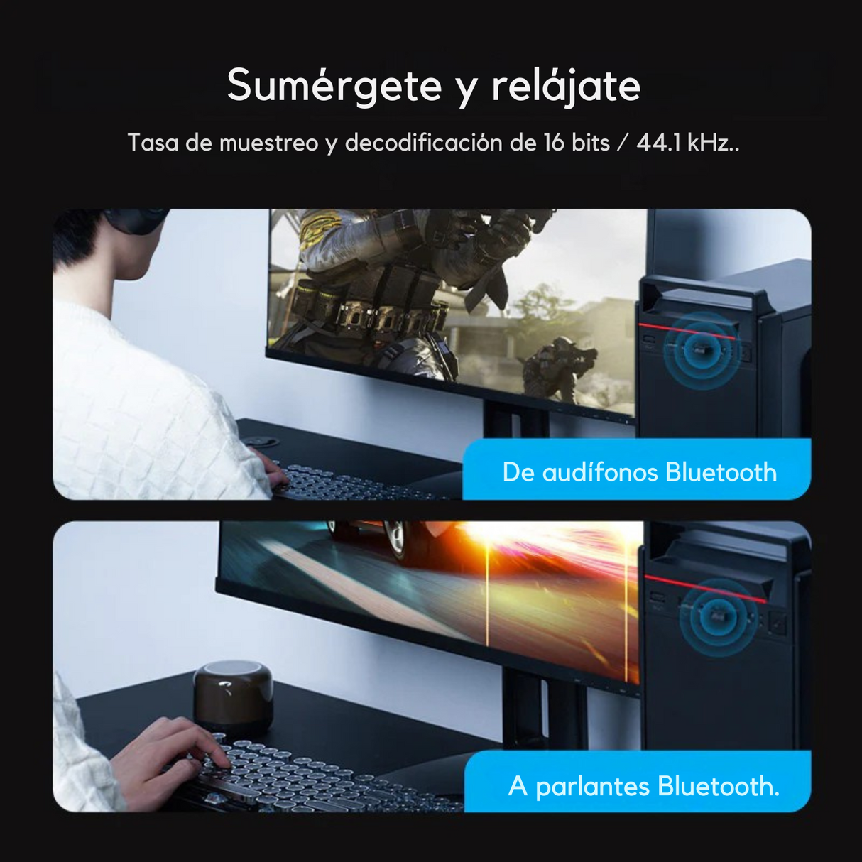 Adaptador Receptor Bluetooth 5.4 Vention Usb Notebook Bt