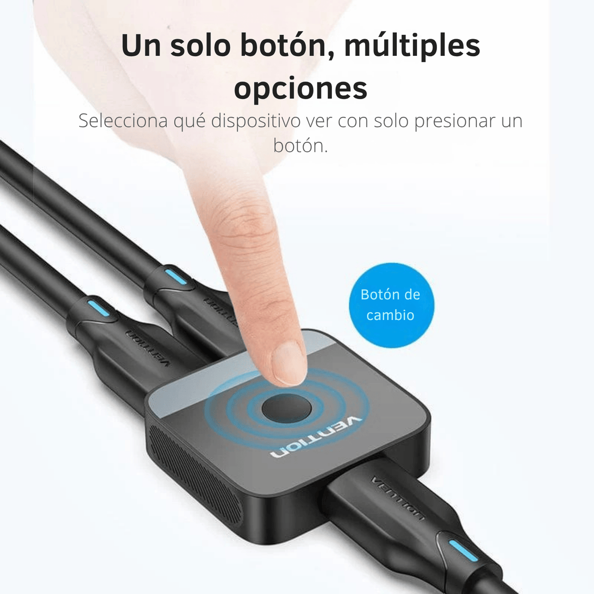 Conmutador HDMI Vention 4K Bidireccional 2x1 1x2 PS5 Xbox TV