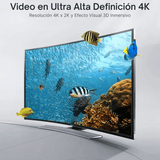 Cable Hdmi 1.5 m Codo 270 Grados 4k Hdr 60hz 3d Arc Vention