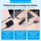Adaptador Tipo C a USB 3.0 Vention OTG Convertidor Hembra Aluminio