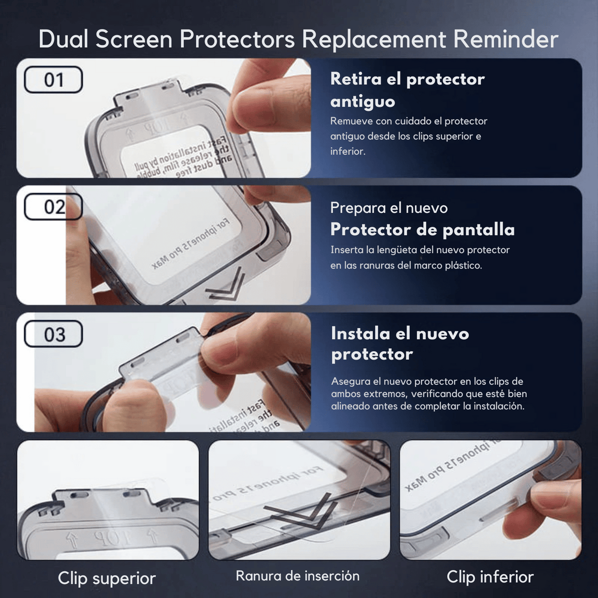 Lamina De Vidrio Vention Antiburbujas Y AntiPolvo iPhone