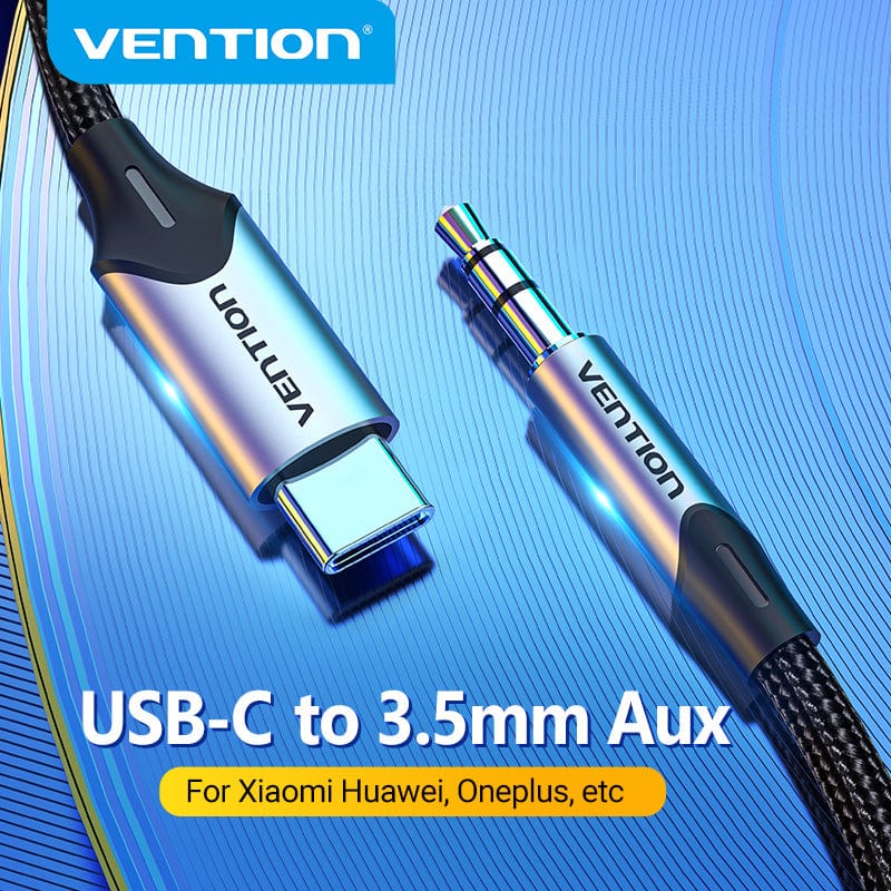 Cable Audio Usb-c A Jack Aux 3.5mm Trenzado 1.5m Vention