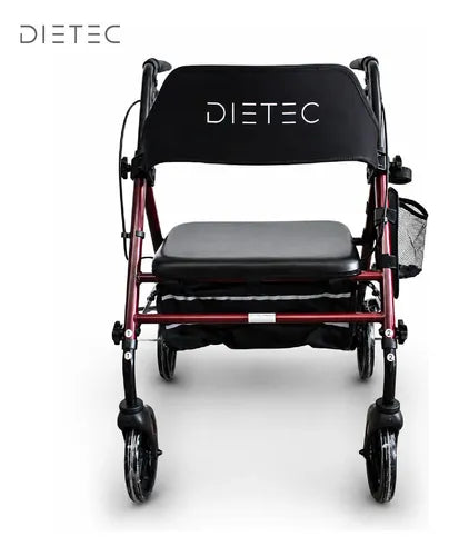 Andador plegable DIETEC con bolso de almacenamiento y portavasos