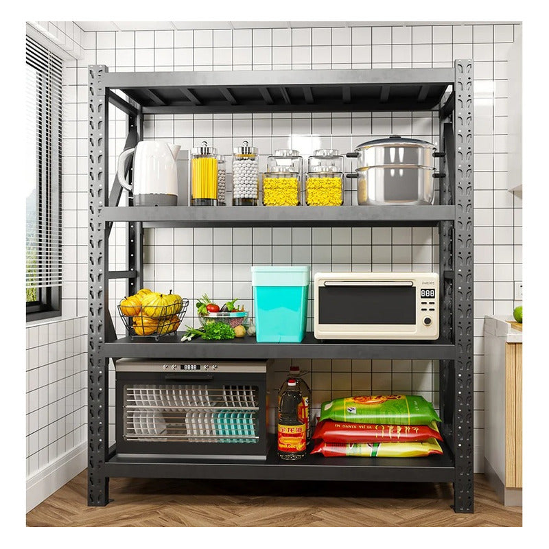 Estante Metálico Laru Racks 200x60x200cm 1200kg Heavy Duty Negro
