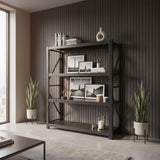 Estante Metálico Laru Racks 200x60x200cm 1200kg Heavy Duty Negro