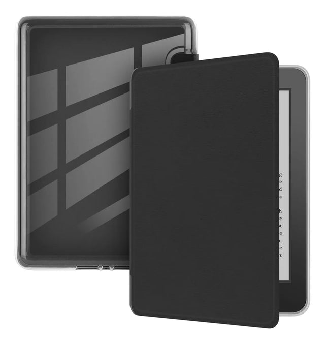 Funda Premium Negra Tapa Transparente + 2 Micas Para Kobo Clara Colour – foto 1
