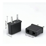 Pack 3 Adaptador Enchufe Nacional A Enchufe Americano Cobre