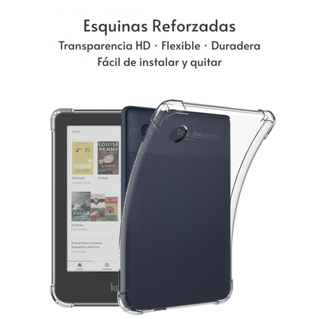 Funda Premium Transparente + 2 Micas Para Kobo Clara Colour / BW – foto 3