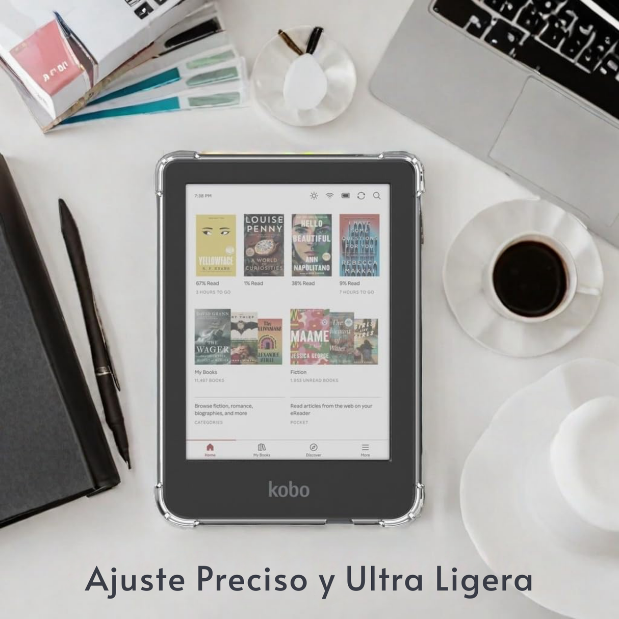 Funda Premium Transparente + 2 Micas Para Kobo Clara Colour / BW – foto 4