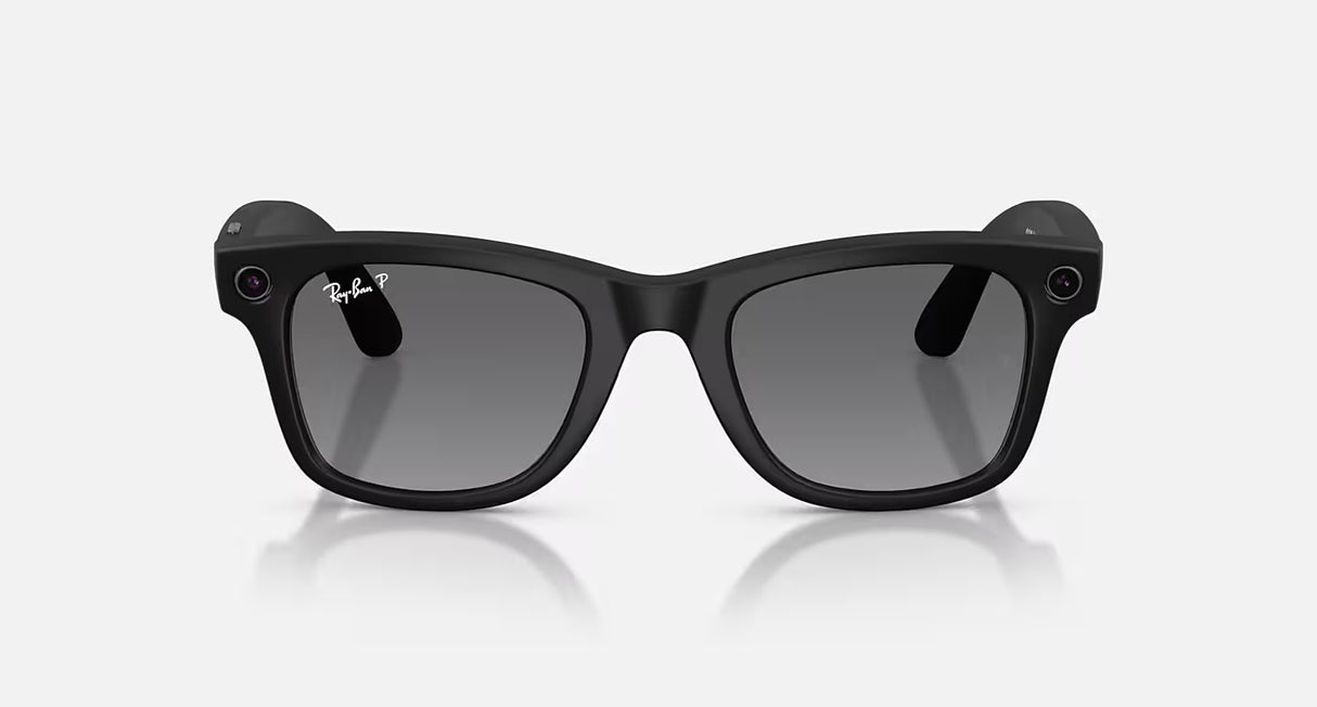 Lentes inteligentes Ray-Ban Meta Wayfarer Gen 2 con cámara 12MP y Meta AI en montura negro mate